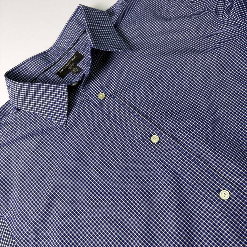 Banana Republic Non-Iron Slim Fit Dress Shirt XXL 18-18.5 36